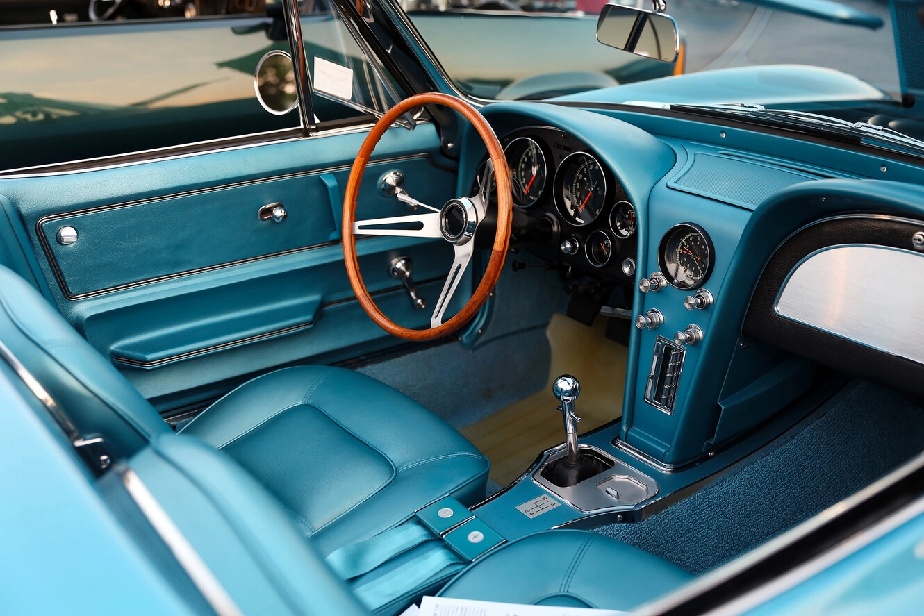 the interior of a car